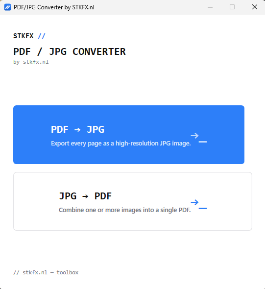 PDF - JPG Converter (Both ways)